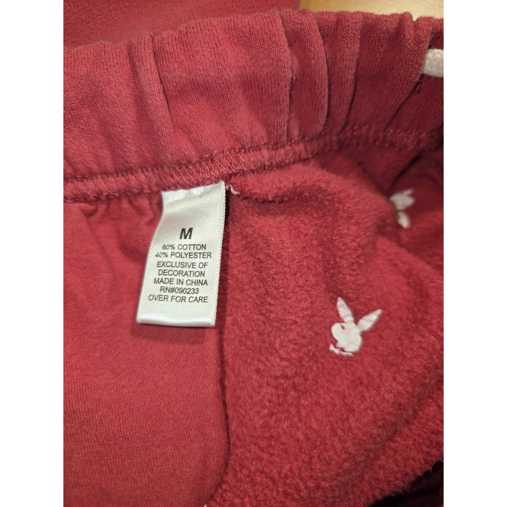 Playboy x PacSun Red Logo Sweatpants Joggers Womens Medium Established 1953 - Picture 5 of 8